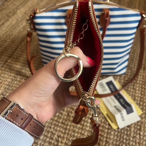 Dooney & Bourke Sullivan Striped Satchel and Wristlet - Picture 3 of 9